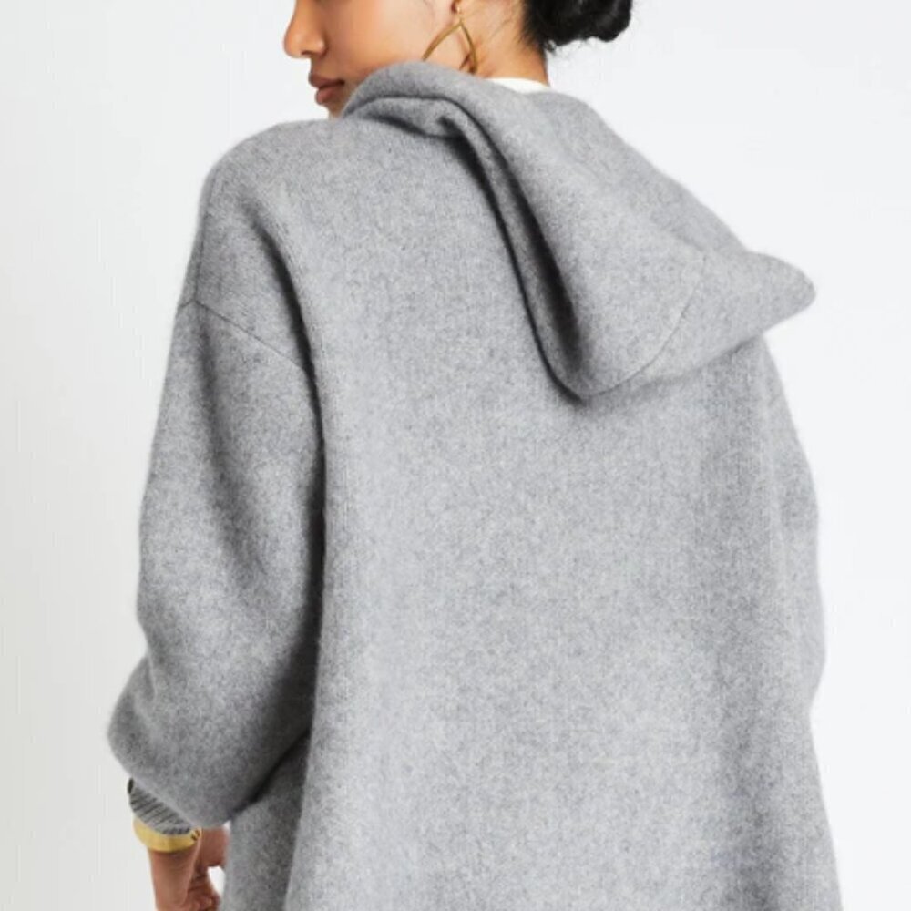 🧥 Beryll Vivi Cashmere Cropped Coat – Pebble Gray | One Size - Picture 3 of 9